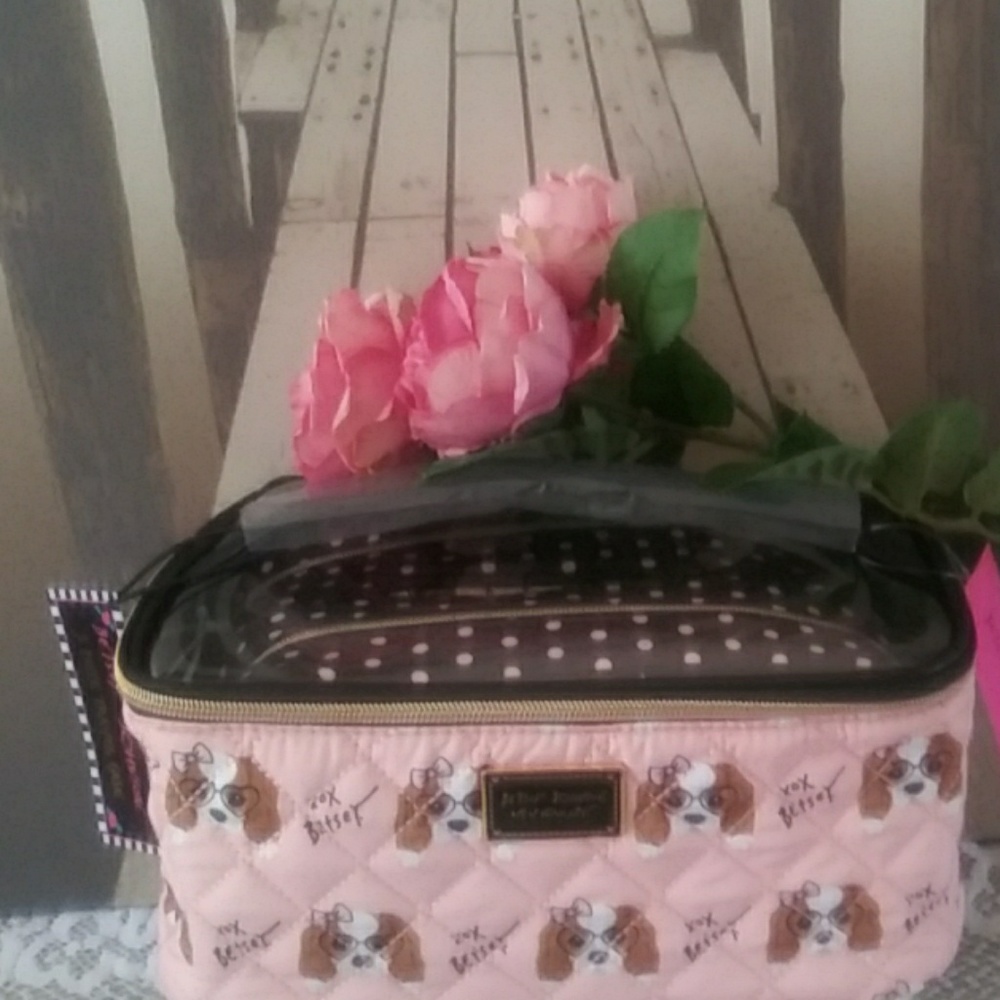 Betsey Johnson King Charles Spaniel Cosmo Bag